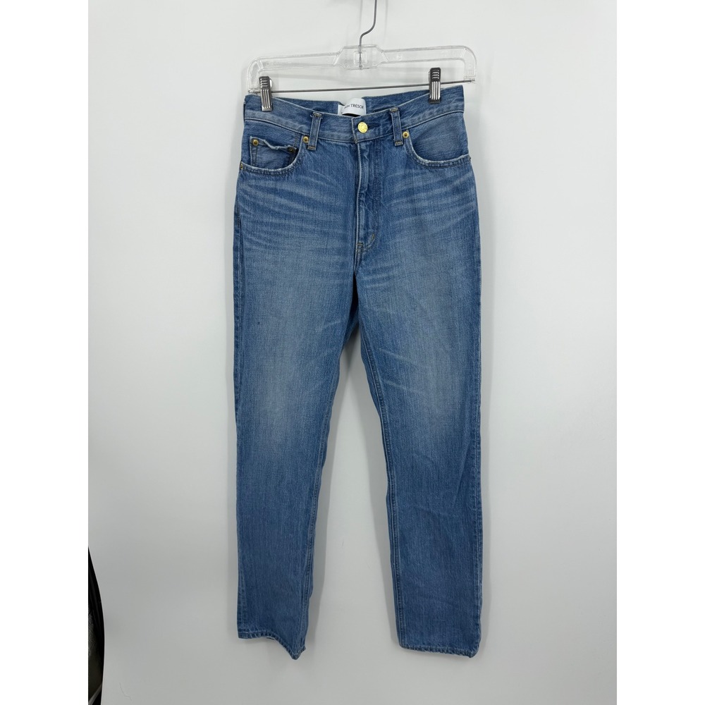 Tu Es Mon Tresor The Labradorite Jean Women 26 Blue High Rise Straight Stovepipe